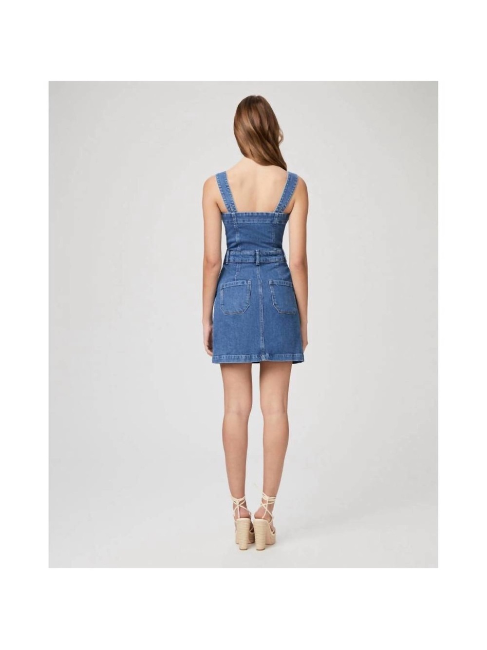 NWT PAIGE maddy denim dress in delia - Picture 3 of 4